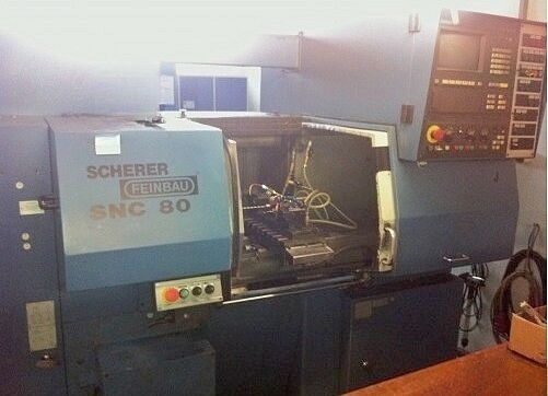 Used Scherer CNC Lathe 1995 SNC 80
