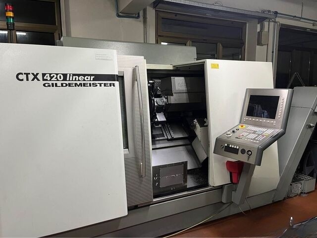 Used Gildemeister CNC Lathe 2006 CTX 420 Linear