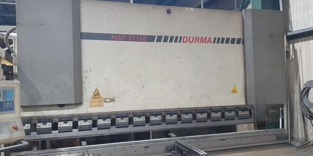 Used Durmazlar CNC Press Brake 2002 HAP 35160